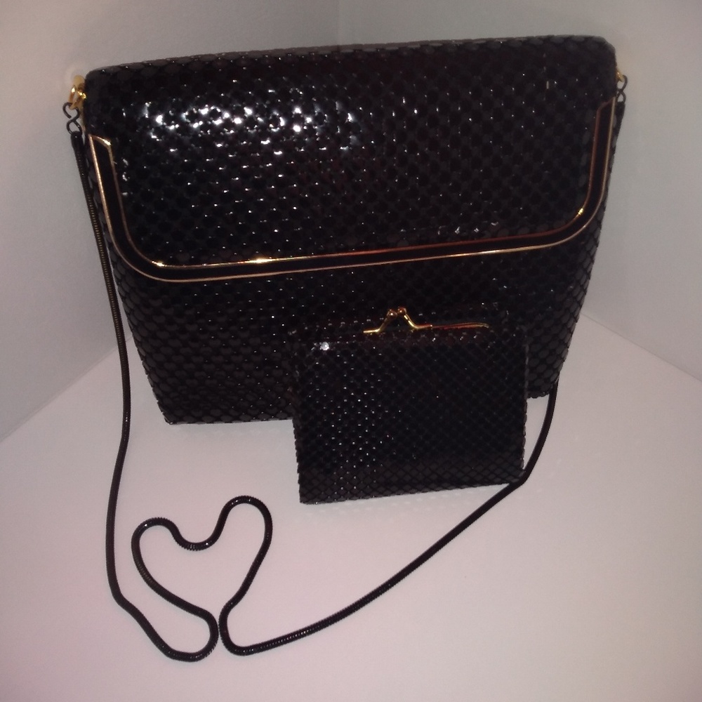 Vintage Black Aluminium Chain Purse
